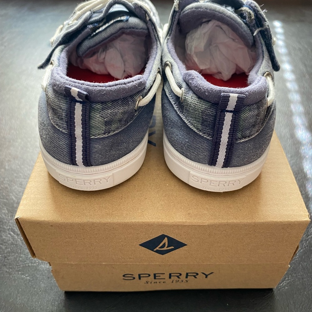 Pre-owned Sperry unisex-child Sea Ketch Jr Washable Blue Loafer size 12 - Picture 8 of 8